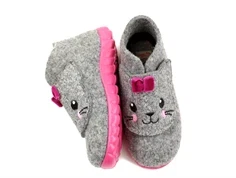 Superfit hjemmesko kat grå glimmer med sløjfe